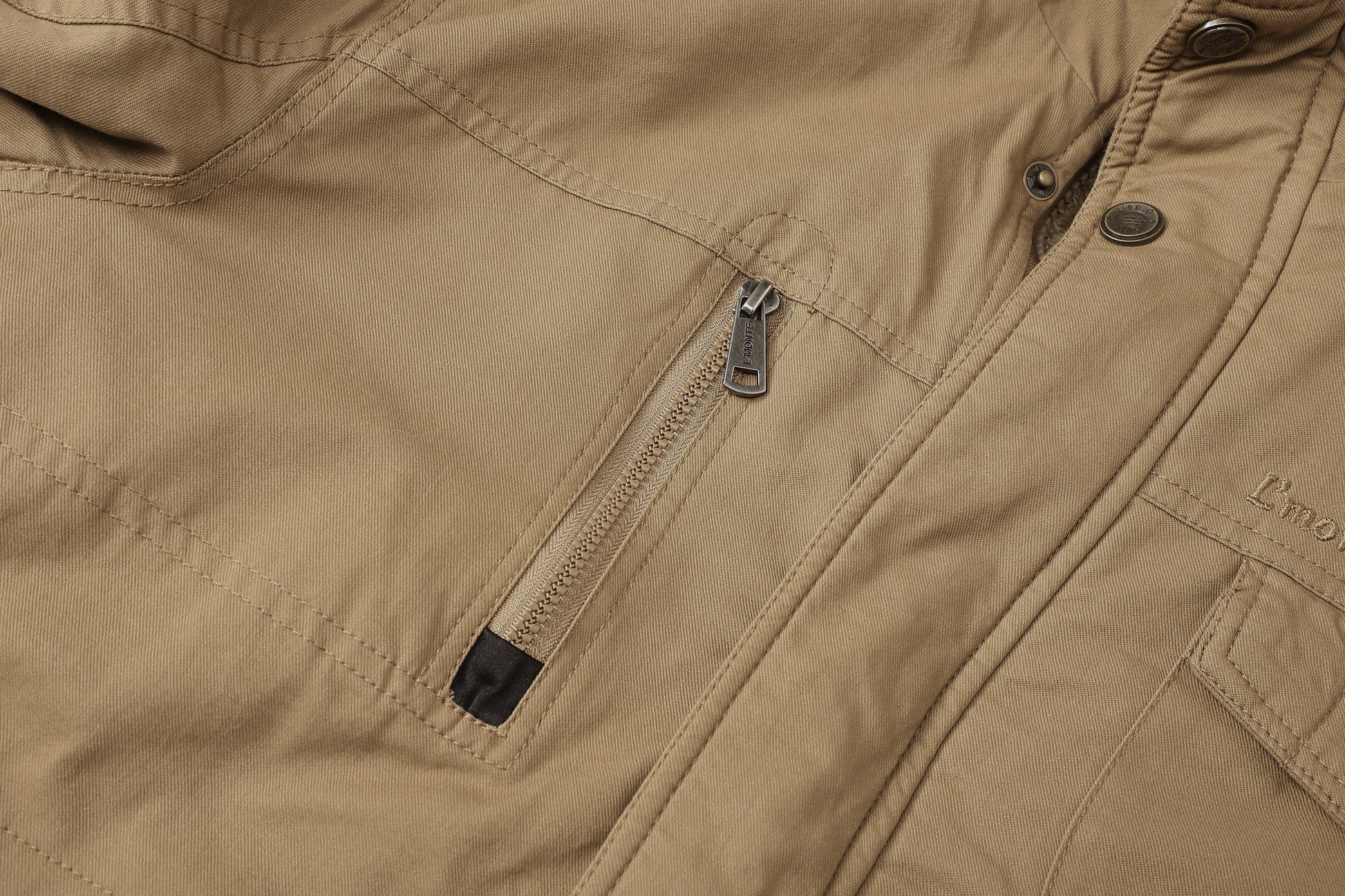 L'MONTE Men's Khaki Heavy-Duty Winter Cargo Jacket My Store