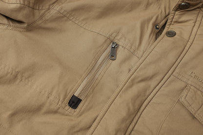 L'MONTE Men's Khaki Heavy-Duty Winter Cargo Jacket My Store