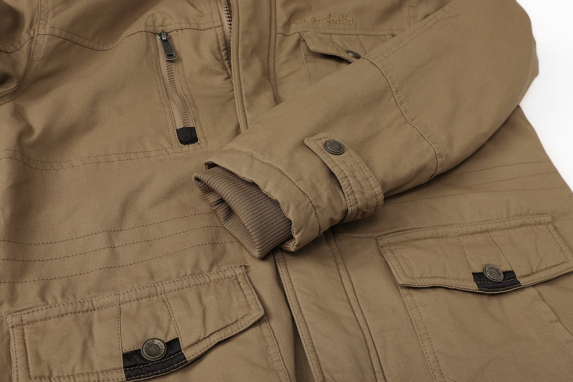L'MONTE Men's Khaki Heavy-Duty Winter Cargo Jacket My Store