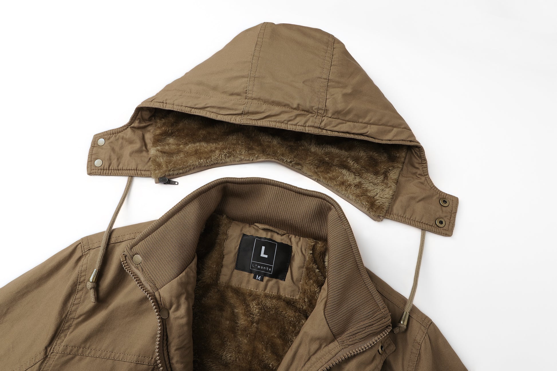 L'MONTE Men's Khaki Heavy-Duty Winter Cargo Jacket My Store
