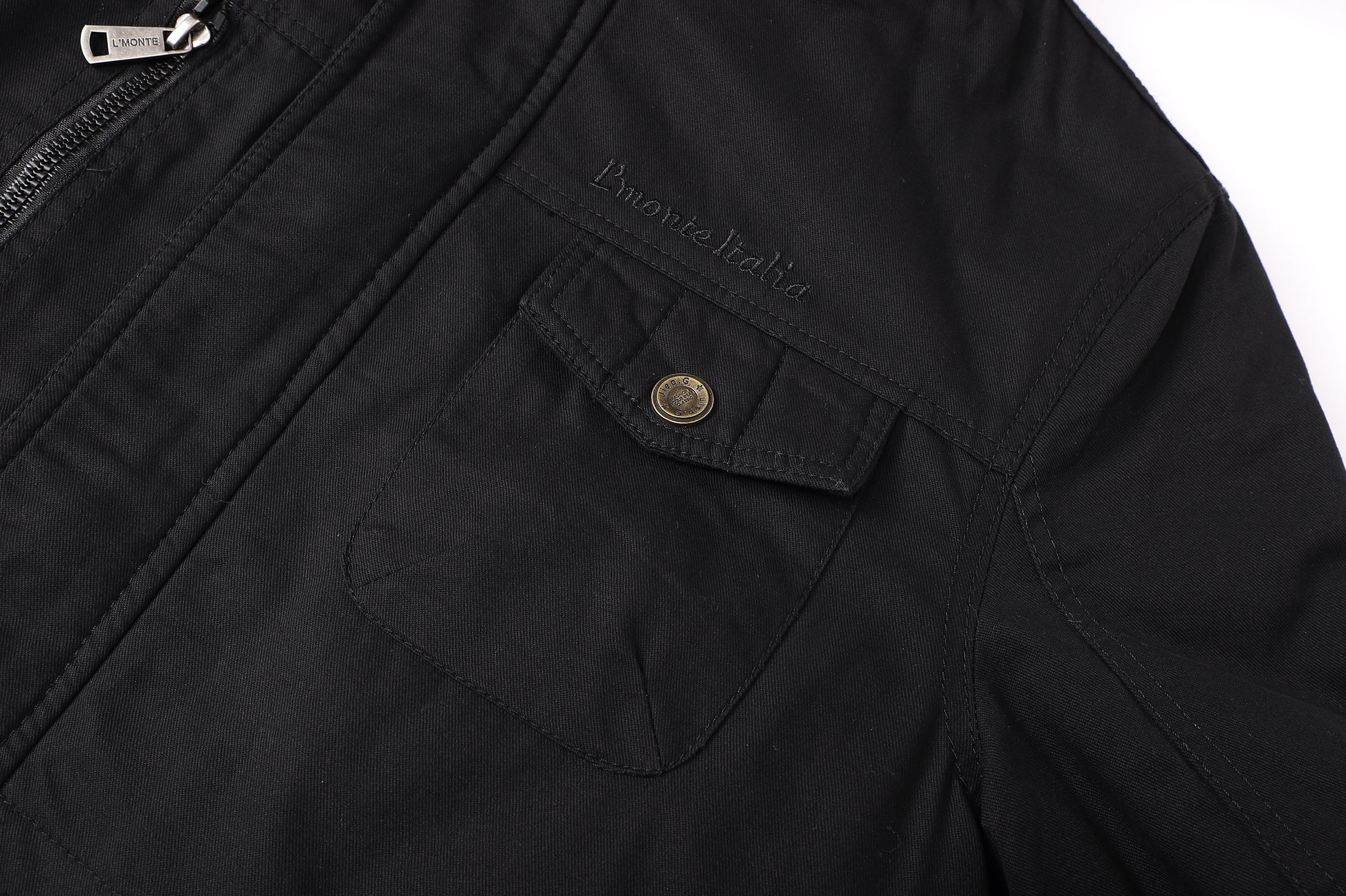 L'MONTE Men's Black Heavy-Duty Winter Cargo Jacket My Store