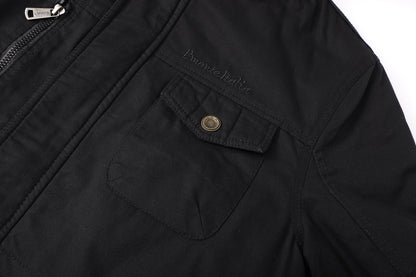 L'MONTE Men's Black Heavy-Duty Winter Cargo Jacket My Store