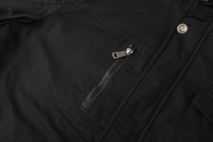 L'MONTE Men's Black Heavy-Duty Winter Cargo Jacket My Store