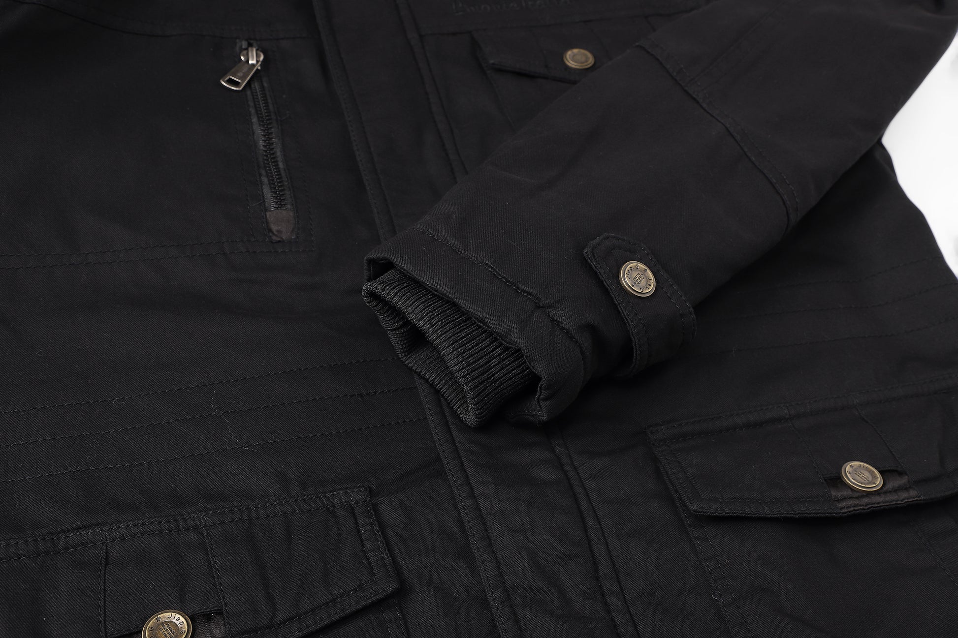 L'MONTE Men's Black Heavy-Duty Winter Cargo Jacket My Store