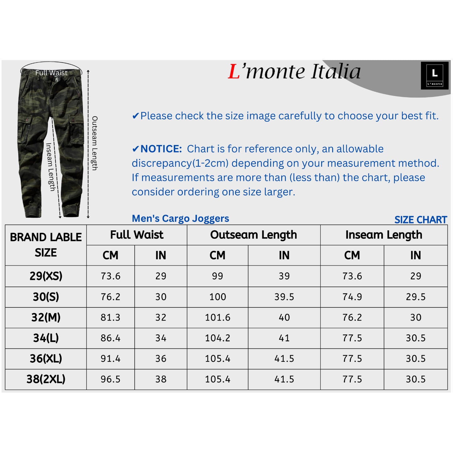 L'monte Men's CMFLG Joggers My Store