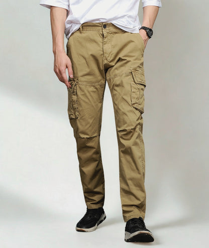 L'MONTE Imported Men's Regular Fit Casual Khaki Cotton Cargo Joggers My Store
