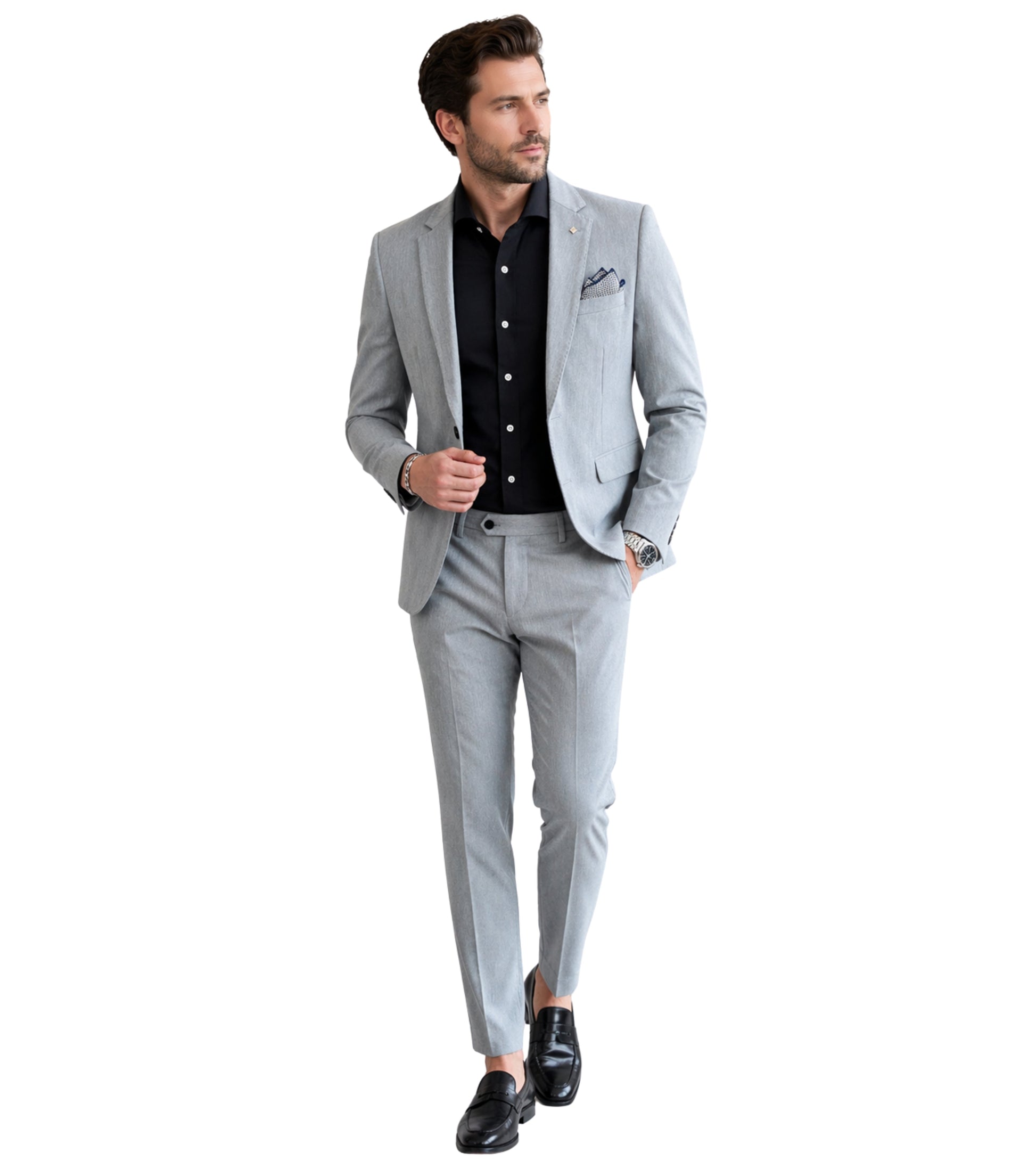 L'MONTE Imported 2 Piece Suit Blazer for Men Formal Slim Fit (96002) My Store