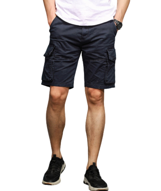 L'MONTE Imported Men's Cotton Casual Blue Cargo Shorts My Store
